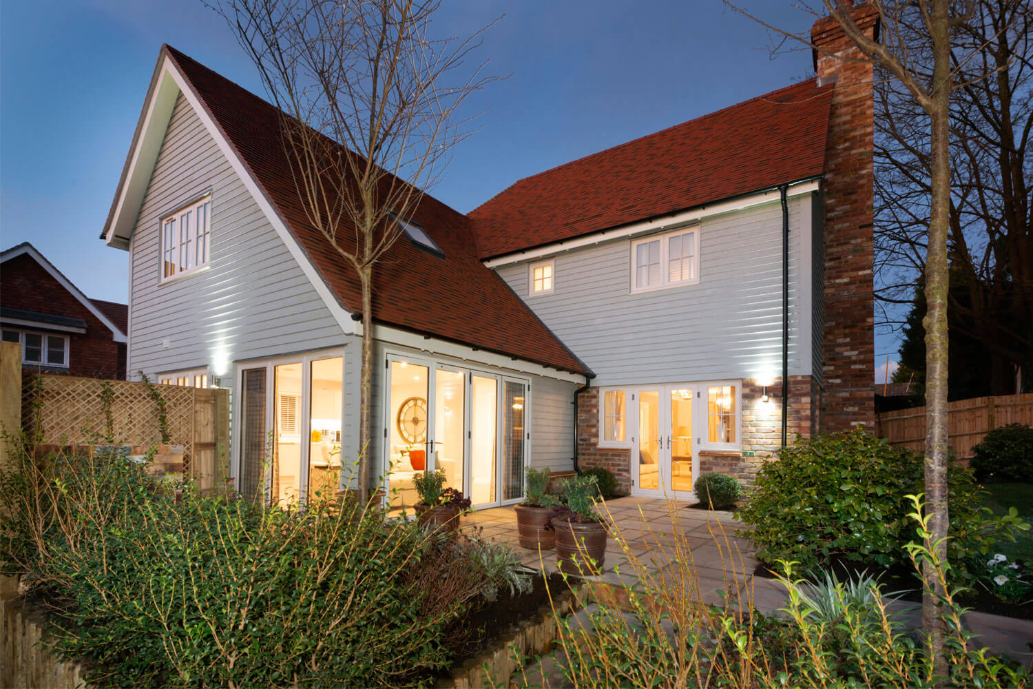 Cherry Tree Lane show home garden Surrey